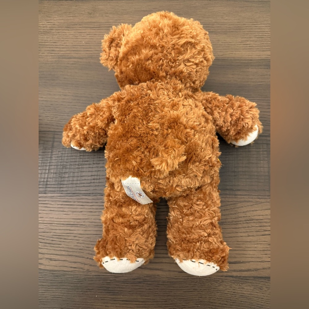 Build-A-Bear Champ Brown Patch Work - Stitched Teddy Bear Plush Stuffy Plush - Picture 2 of 4